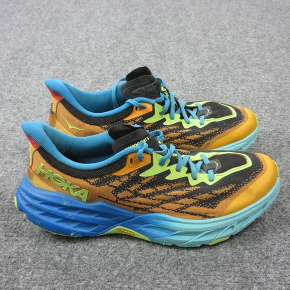 Hoka One One Speedgoat‎ 5 Trail Running Shoes Mens Size 11.5 Orange Blue 1123157 main image 15